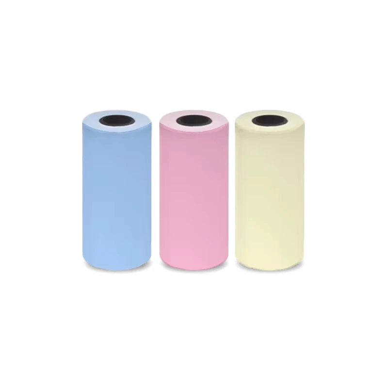 📦 Lot de 3 rouleaux papier thermique couleur
